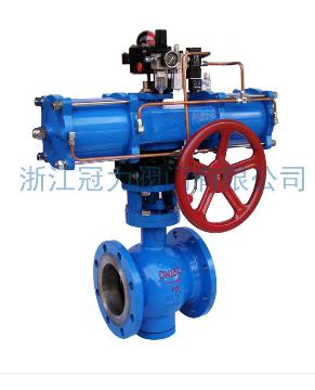 法兰式V型球阀合流、分流、及流向自由的切换！