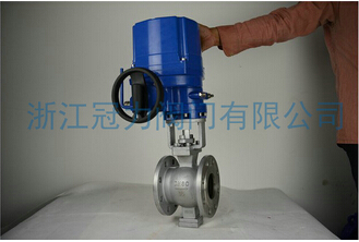 不锈钢V型球阀对介质具有较强的切断力